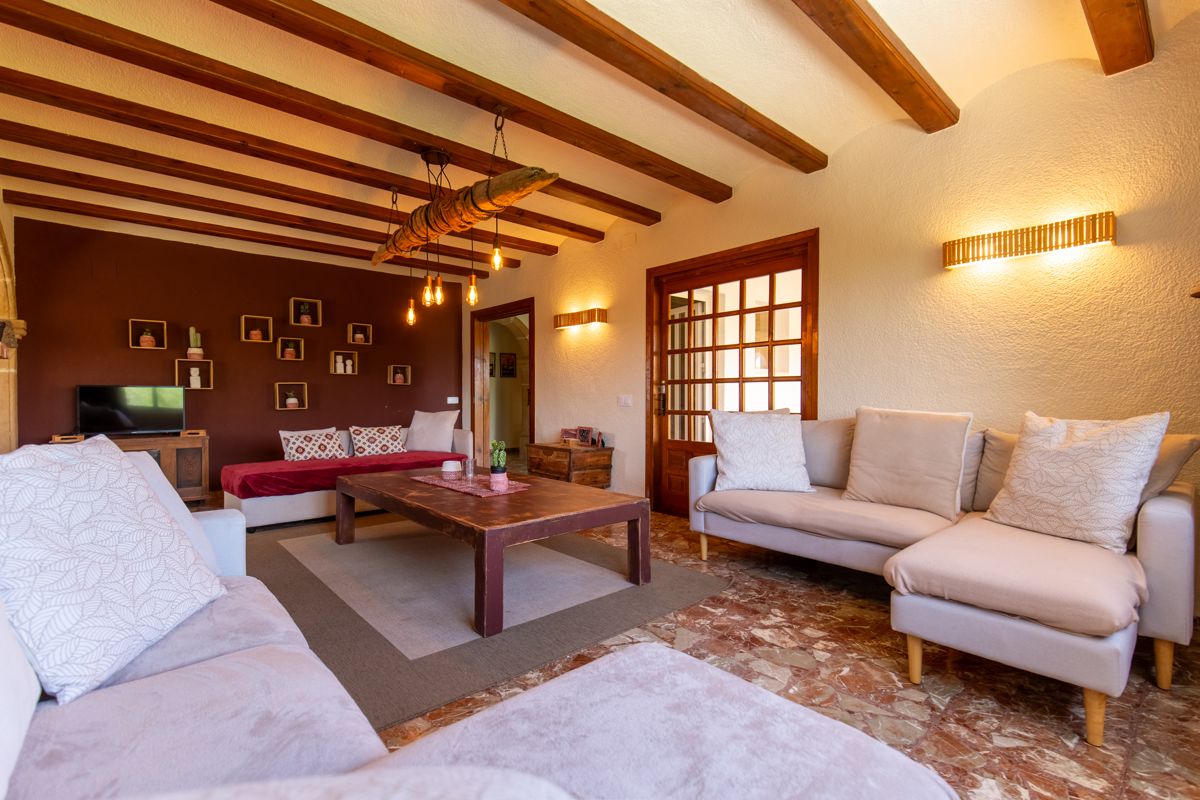 Seating area with two sofas — Mystique Travels, wing three of Villa Palmview, Jávea