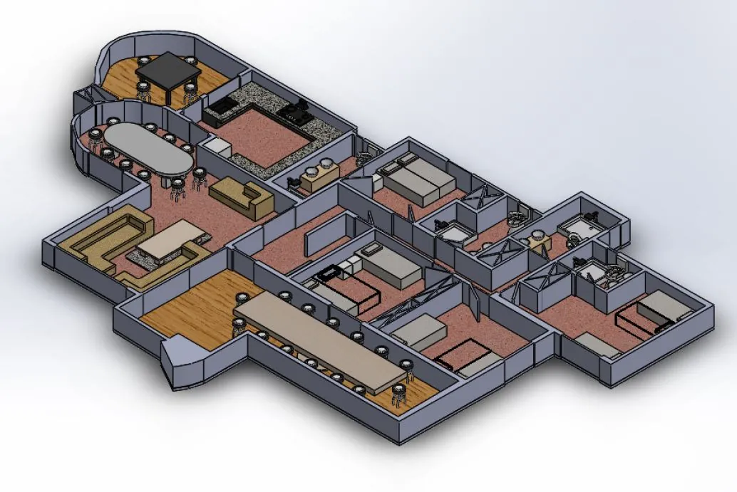 3D: Obergeschoss